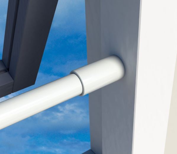 SecuBar Barrierestang in de dag Twist Combi 970 mm