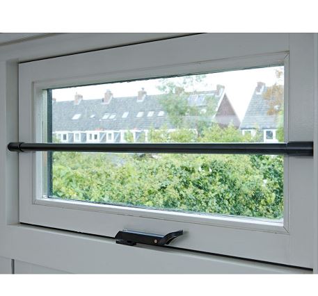 SecuBar Barrierestang in de dag Twist Set 990 mm Zwart