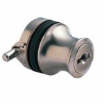 HUWIL LOCKS Glasslot met pin Nikkel Mat Gelijksluitend