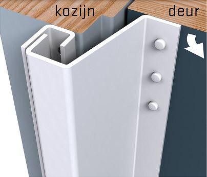 SecuStrip Anti-Inbraakstrip Plus Buitendraaiend 2115 mm Achterdeur Terugligging 21-27 mm