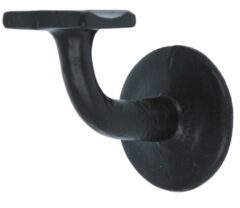 Leuninghouder hol rond ijzer zwart