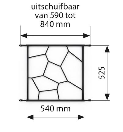 SecuBar Siertralie Deco 1 Zwart