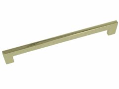 Greep Recht Zamac 192 mm Messing Gepolijst