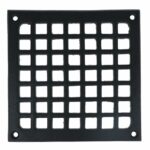 Rooster ijzer zwart 150x150 mm