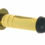 Deurstop wandmontage messing gepolijst