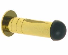 Deurstop wandmontage messing gepolijst