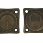 WC-sluiting 8 mm Brons Antiek