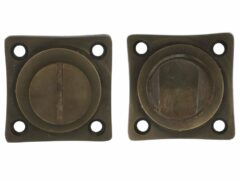 WC-sluiting 8 mm Brons Antiek