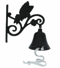 Gietijzeren Tuin Deurbel ijzer Zwart