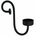 Kaarsenhouder ijzer Zwart