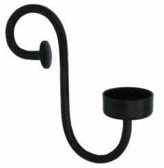 Kaarsenhouder ijzer Zwart