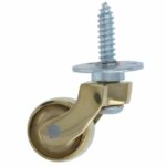 Messing wiel met schroef klein