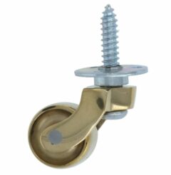 Messing wiel met schroef klein