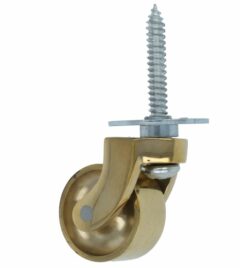 Messing wiel met schroef groot