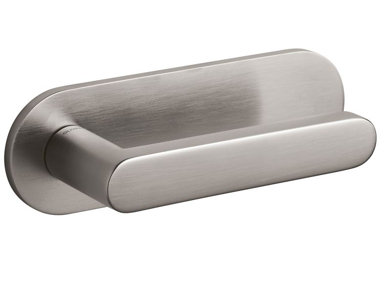 Olivari deurkruk Link op horizontaal schild rvs mat titaan PVD