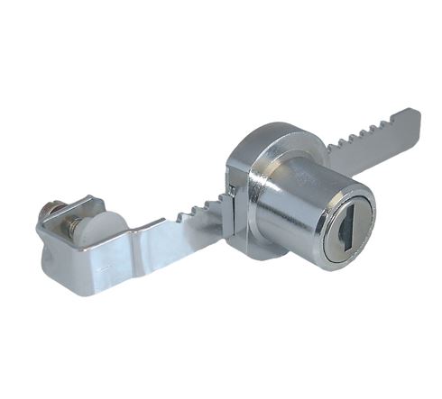 Mauer vitrineslot 43200118 Glans Chroom Gelijksluitend