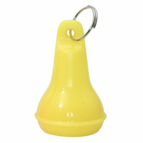 Hotelbal plastic lichtgevend geel 2 stuks