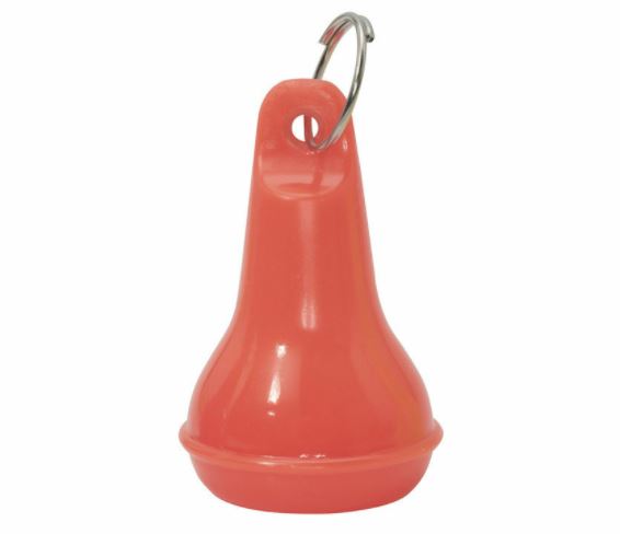 Hotelbal plastic lichtgevend oranje 2 stuks