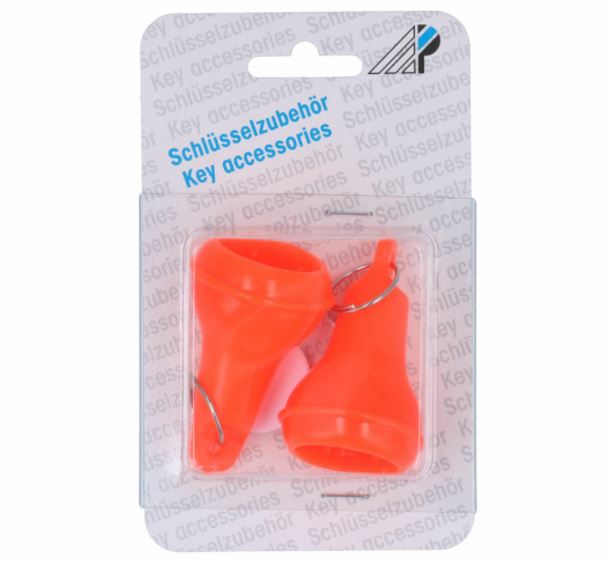 Hotelbal plastic lichtgevend oranje 2 stuks
