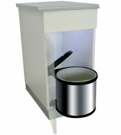 Ronde Afvalemmer 12 Liter Inox