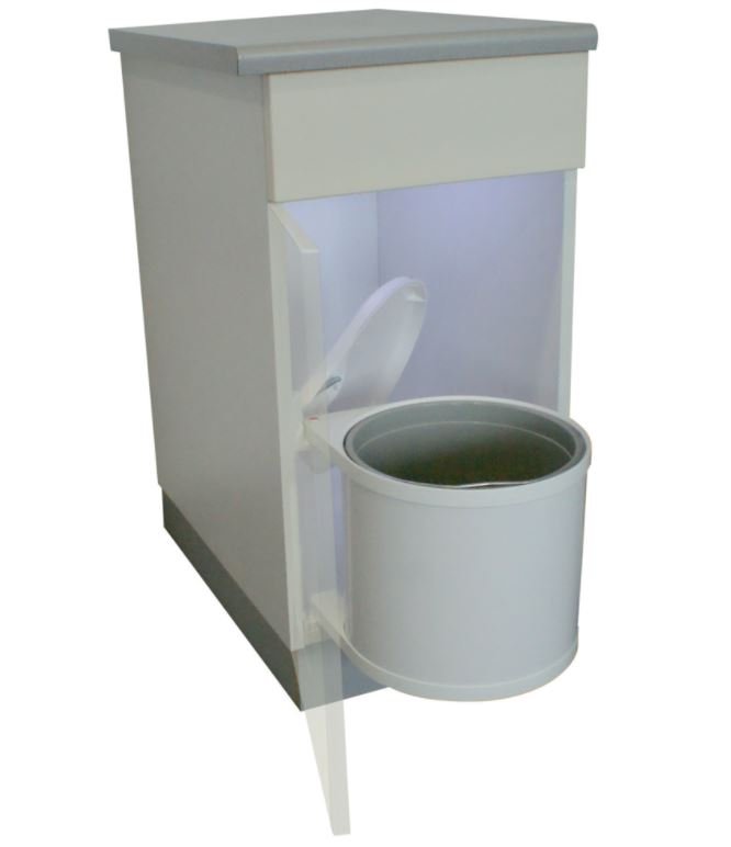 Ronde Afvalemmer 12 Liter Wit