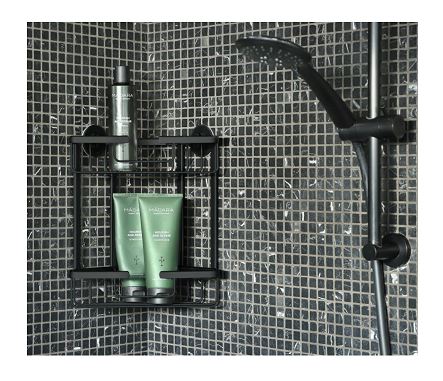 Differnz Doucherekje Driehoek 2-laags Mat Zwart