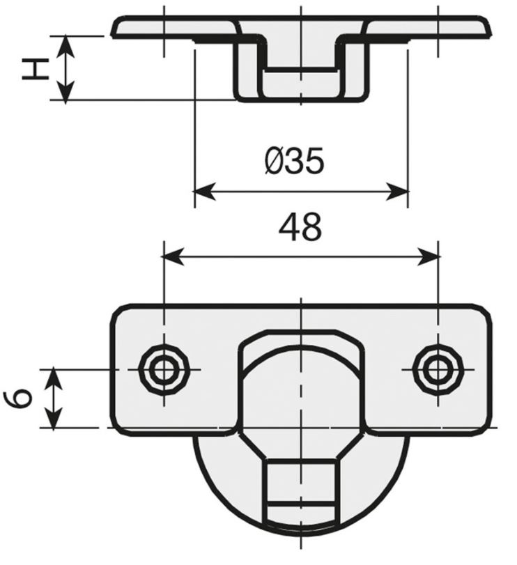 Keukenscharnier Half Opdek Opschroefbaar Met Softclosing