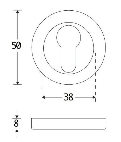 Set van twee PC-Plaatjes Vivo BB glans nikkel