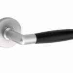 Deurkruk op geveerd rozet Ton ebben/Vivo mat nikkel ongelakt