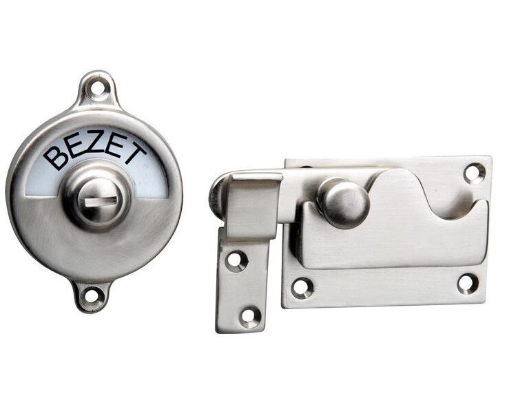 WC-overslag Elegant vlak mat nikkel ongelakt