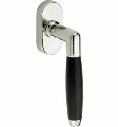 Draaikiepgarnituur Ton ebben/Elegant glans nikkel