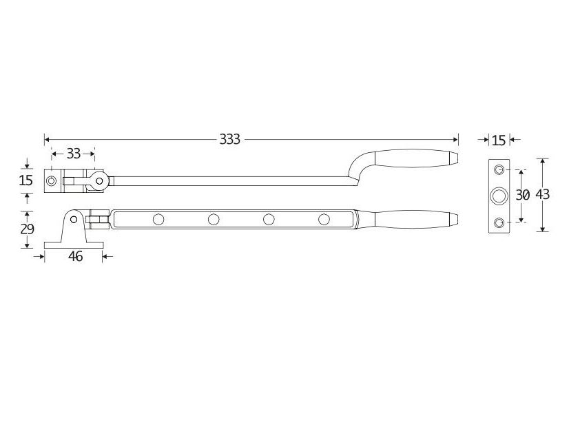 Uitzetijzer Ton ebben glans nikkel