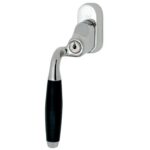 SKG2 Draaikiepgarnituur afsluitbaar Ton ebben/Smal Links glans nikkel