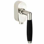 SKG2 Draaikiepgarnituur afsluitbaar Ton ebben/Elegant glans nikkel