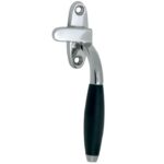 Raamsluiting Met Sluitplaat Rechts Ton ebben glans nikkel