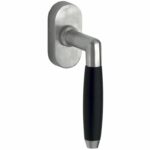 Draaikiepgarnituur Ton ebben/Elegant mat nikkel ongelakt