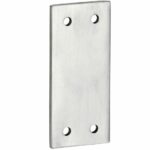 Vulplaat tbv SKG raamsluiting 3 mm mat nikkel ongelakt