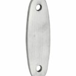 Vulplaat tbv raamsluiting 3 mm ovaal mat nikkel ongelakt