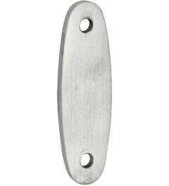 Vulplaat tbv raamsluiting 3 mm ovaal mat nikkel ongelakt