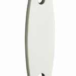 Vulplaat tbv raamsluiting 3 mm ovaal glans nikkel