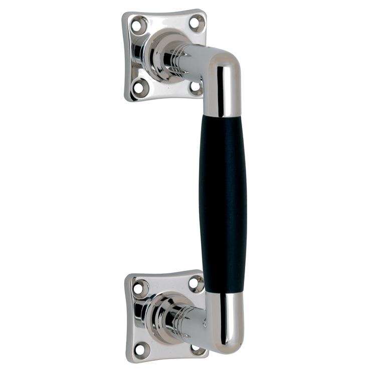 Deurgreep Ton ebben/vierkant glans nikkel