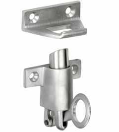 Raamknip Elegant met sluitplaat mat nikkel ongelakt