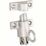 Raamknip Elegant met sluitkom mat nikkel ongelakt