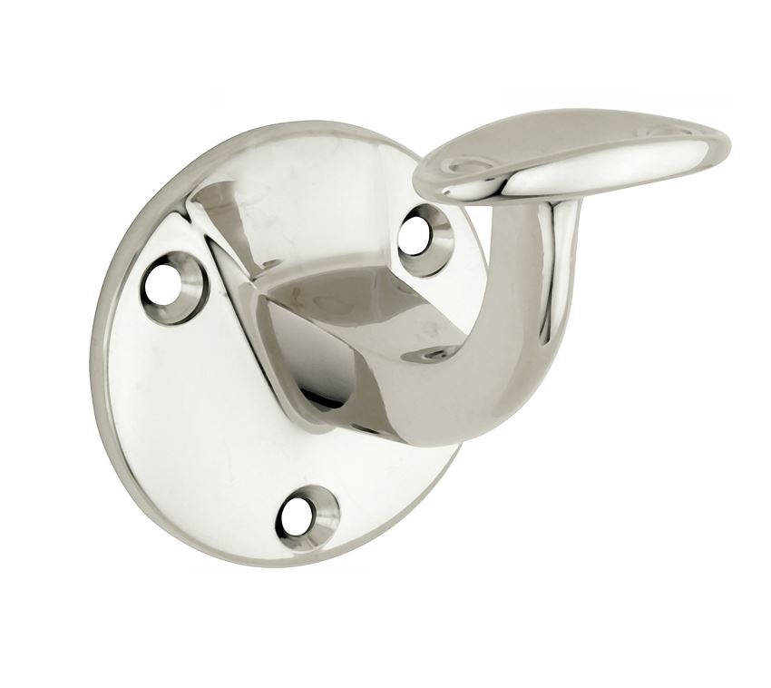 Leuninghouder Elegant hol opschroevend glans nikkel