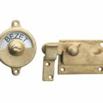 WC-overslag Elegant vlak messing antiek