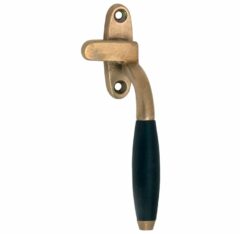 Raamsluiting Met Sluitplaat Rechts Ton ebben messing antiek