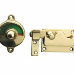 WC-overslag Elegant vlak messing gelakt