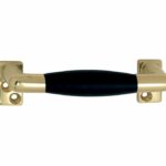 Raamgreep Ton ebben messing gelakt