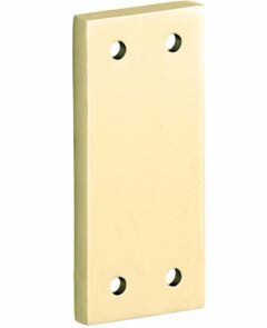 Vulplaat tbv SKG raamsluiting 3 mm messing gelakt