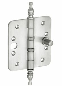 Kogellagerscharnier SKG3 89x89 ronde hoek vaas mat nikkel PVD